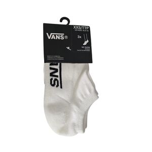 Vans Kids No Show Socks 3-Pack White XXS / TTP (10.5–13) NWT
